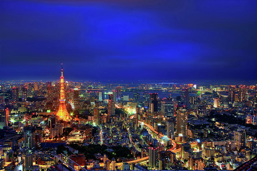 Tokyo Night View Photograph by Uemii