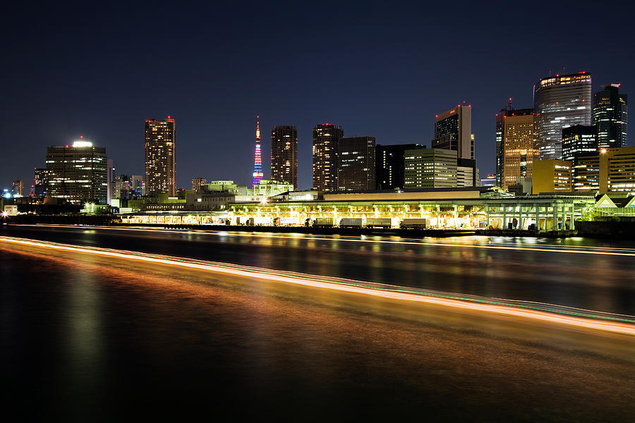 Tokyo Nightview Of Buildings And Tokyo Photograph by Photography By Zhangxun