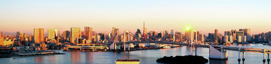 Tokyo Panorama At Sunrise Photograph by Vladimir Zakharov