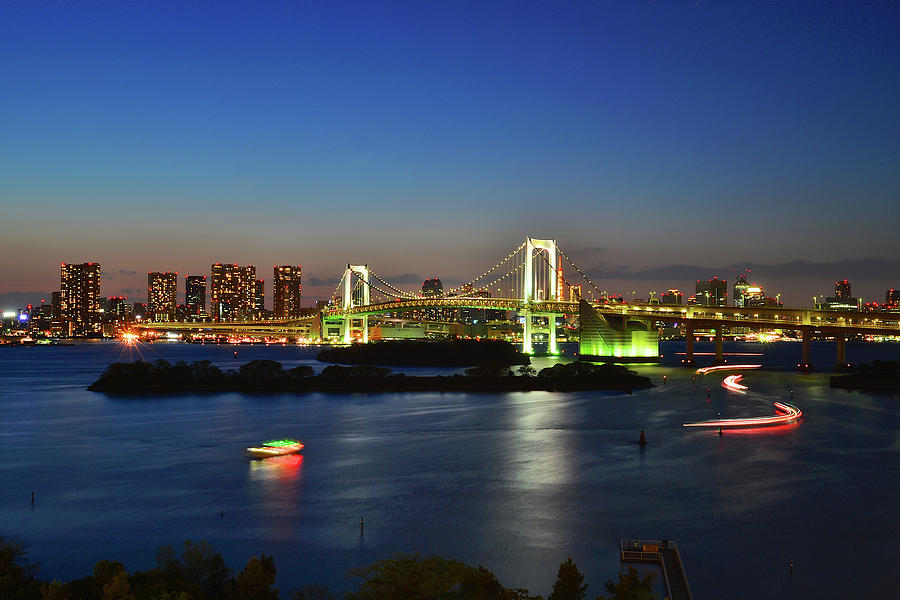 Tokyo Rainbow Bridge Photograph by Bunya541