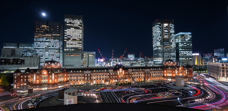 Tokyo Station At Night Photograph by Glidei7