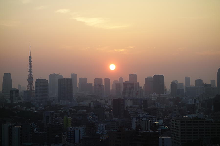 Tokyo Sunrise Photograph by Robert Meyers-Lussier