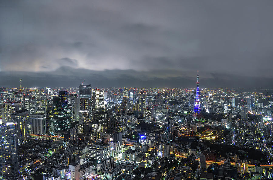 Tokyos Twin Towers Photograph by Image Courtesy Trevor Dobson Tokyos Twin Towers Photograph by Image Courtesy Trevor Dobson