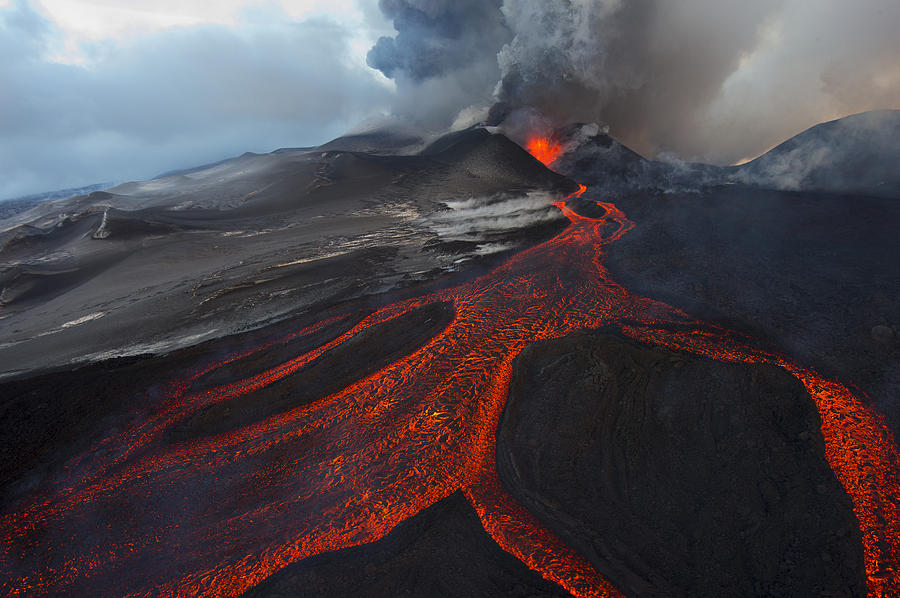 Tolbachik Volcano Eruptin Kamchatka Photograph by Sergey Gorshkov