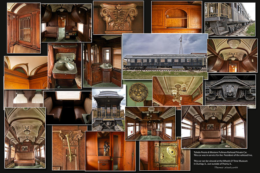 Toledo Photograph - Toledo Peoria Western Pullman RR Car Collage by Thomas Woolworth