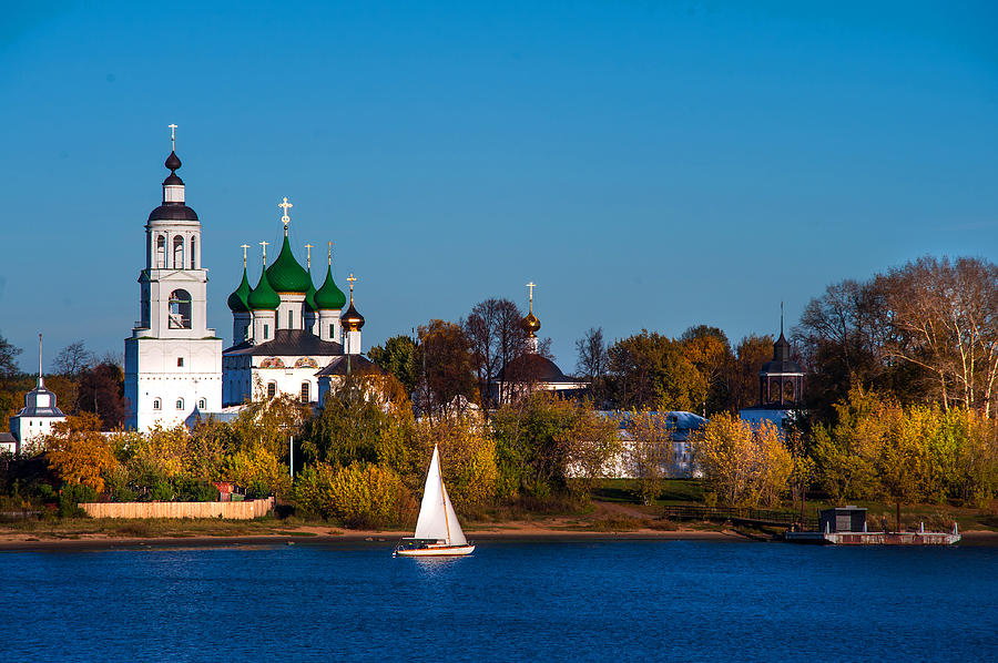 Tolga Monastery at River Volga Photograph by Jenny Rainbow