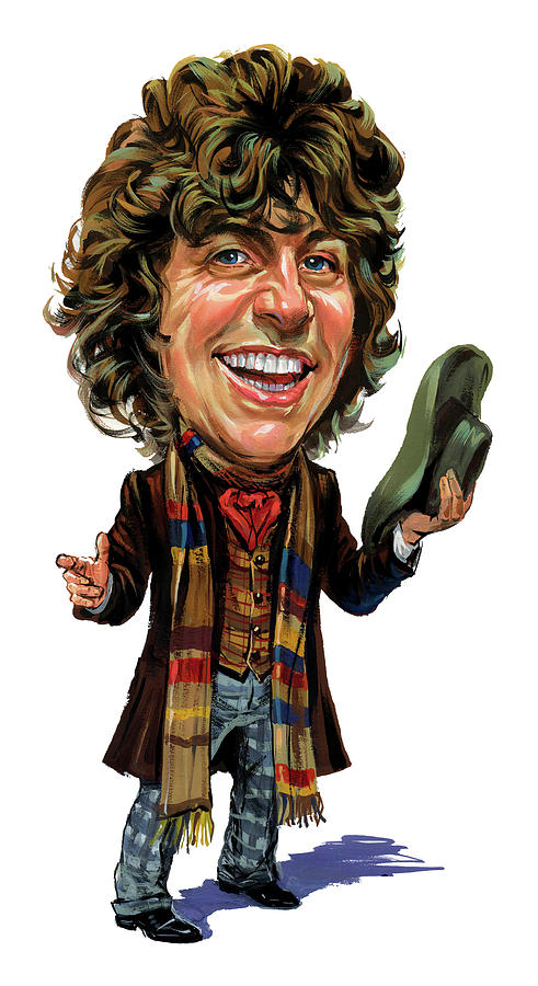 Tom Baker As The Doctor Painting