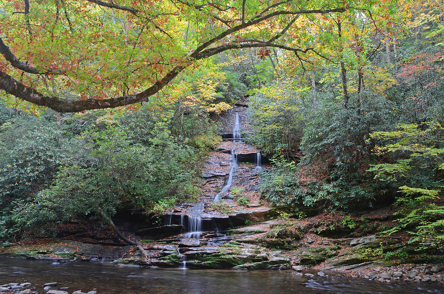 Deep Creek Photograph - Tom Branch Falls in Deep Creek Bryson City by Mary Anne Baker Deep Creek Photograph - Tom Branch Falls in Deep Creek Bryson City by Mary Anne Baker