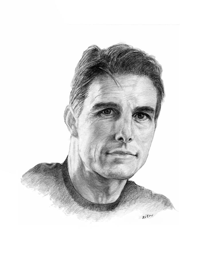 Tom Cruise2 Drawing by Lou Ortiz - Fine Art America