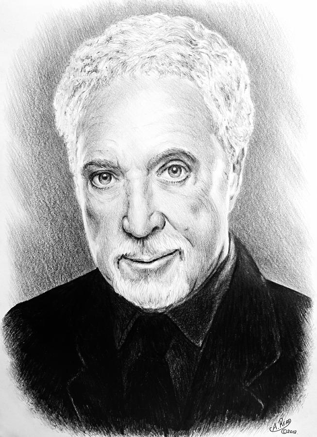 Tom Jones Drawing by Andrew Read