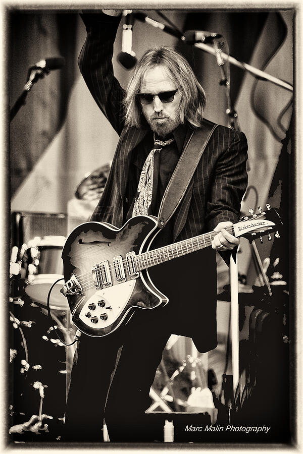 Music Photograph - Tom Petty by Marc Malin