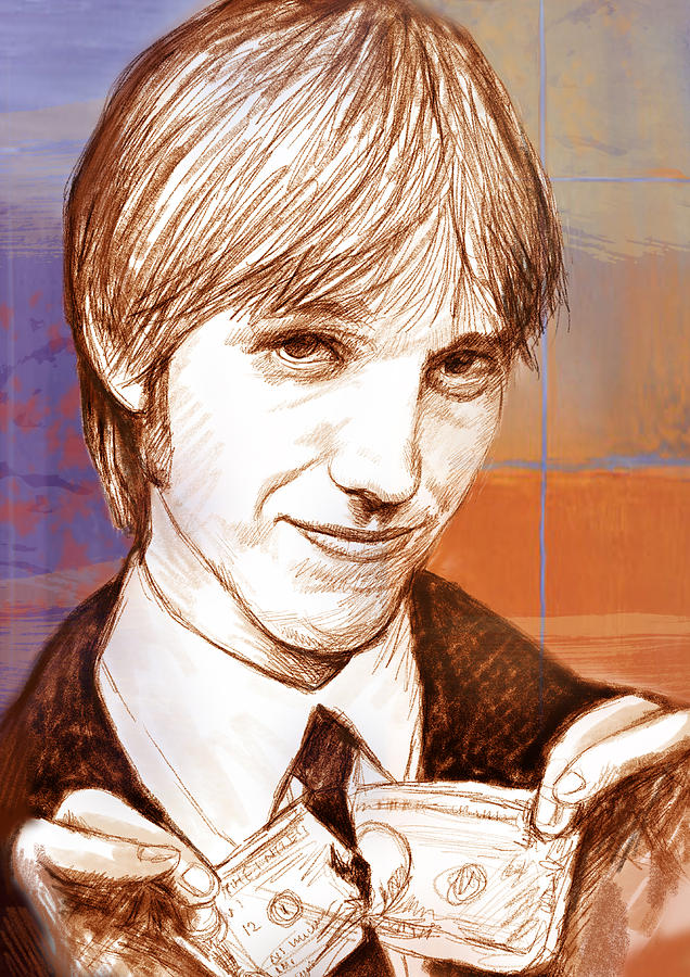 Portrait Drawing - Tom Petty - stylised drawing art poster by Kim Wang