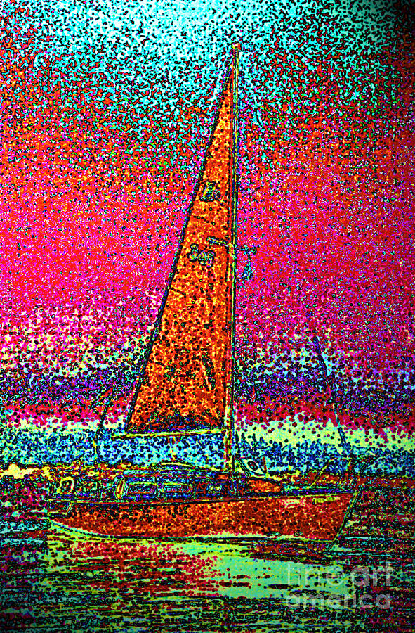 Tom Rays Sailboat 3 Digital Art by First Star Art