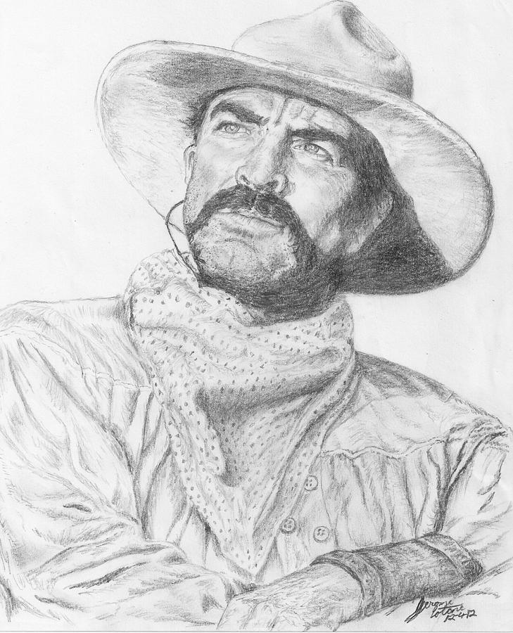 Tom Selleck Drawing by Jerome Cotone - Fine Art America