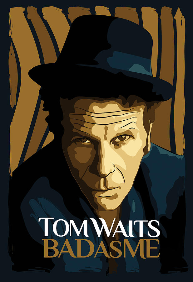 Music Digital Art - Tom Waits Bad as Me by Dagmara Czarnota