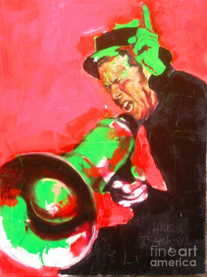 Music Painting - Tom Waits by Massimo Chioccia