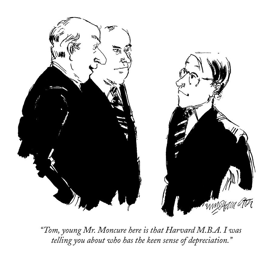 Tom, Young Mr. Moncure Here Is That Harvard Drawing by William Hamilton