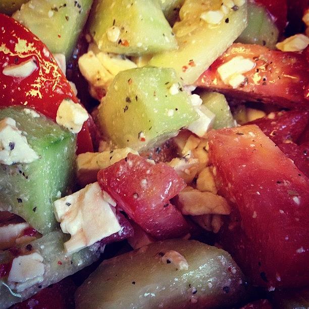 Tomato And Cucumber Salad! Oh, Its On Photograph by Melissa Lutes