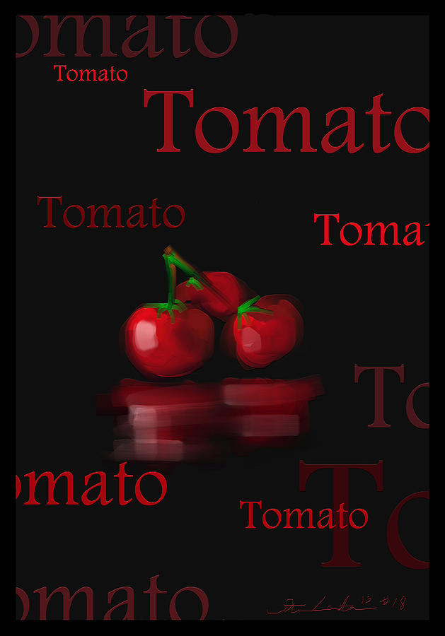 Tomato - Fruit and Veggie Series - #18 Painting by Steven Lebron Langston