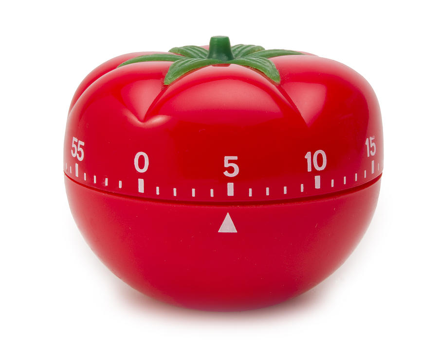 Tomato Timer Clock Photograph by Aroax