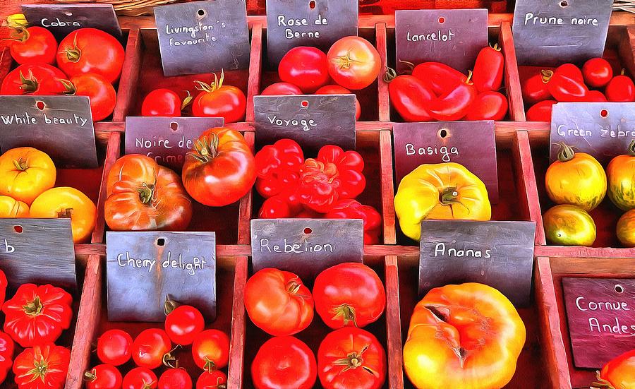 Tomato varieties Photograph by Mick Flynn
