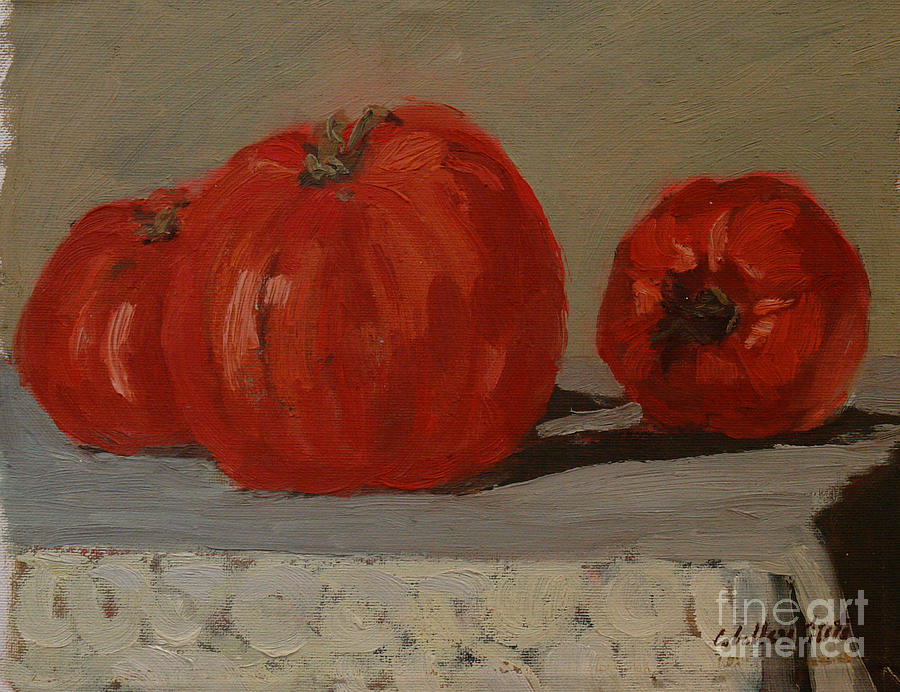 Tomatoes I Painting by Monica Elena