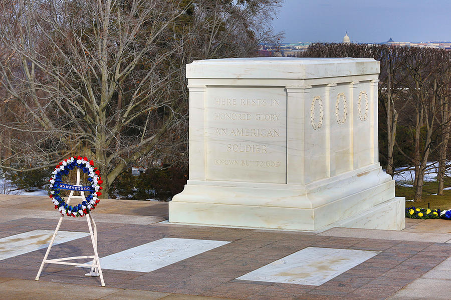 Tomb and Wreath  Photograph by Jack Nevitt