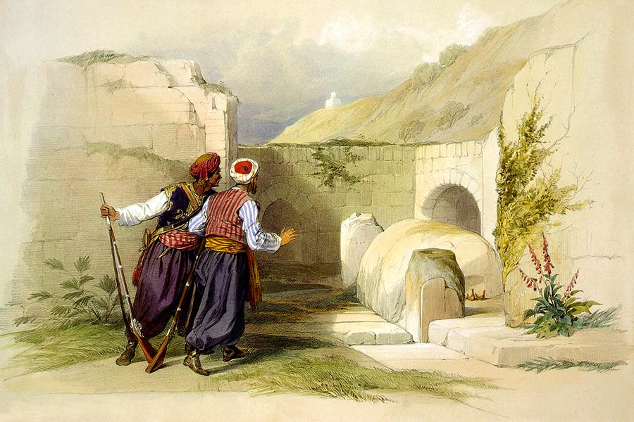 Tomb of Joseph at Shechem 1839 Photograph by Munir Alawi