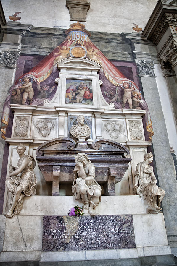 Michelangelo Photograph - Tomb of Michelangelo by Melany Sarafis