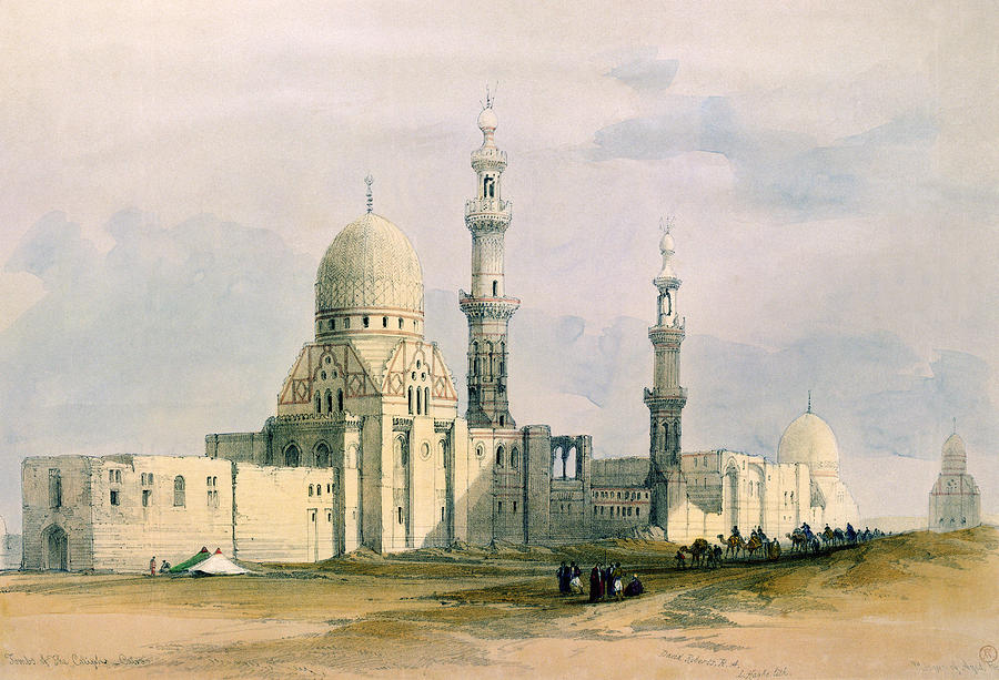 City Of The Dead Drawing - Tomb Of Sultan Qansuh Abu Sa`id, 1499 by David Roberts