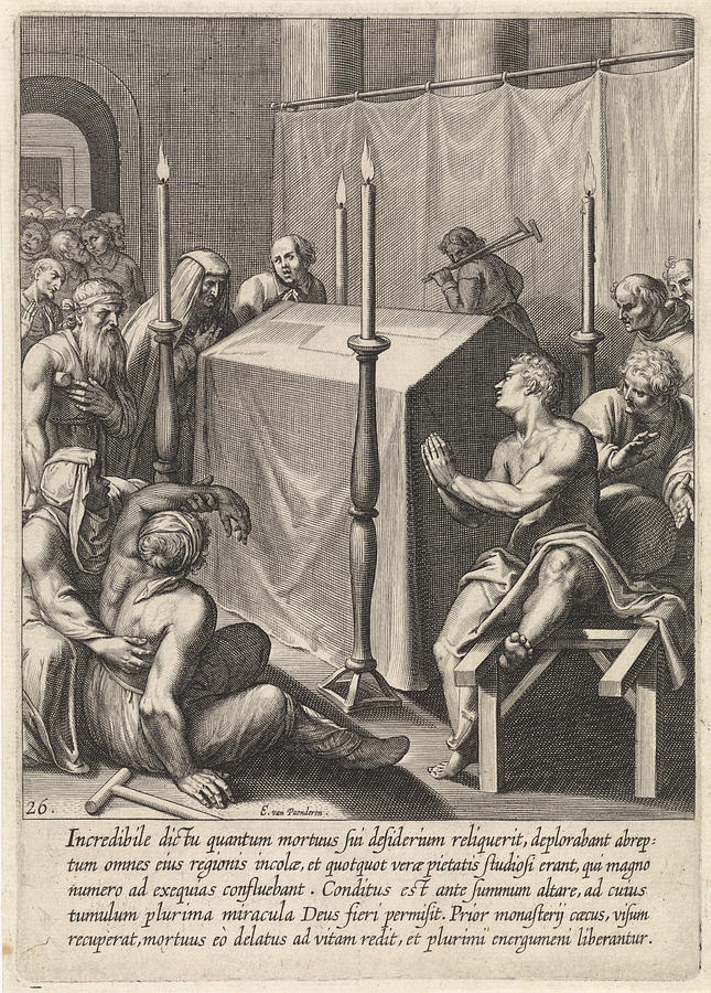 1610 Drawing - Tomb Of Thomas Aquinas, Egbert Van Panderen by Artokoloro