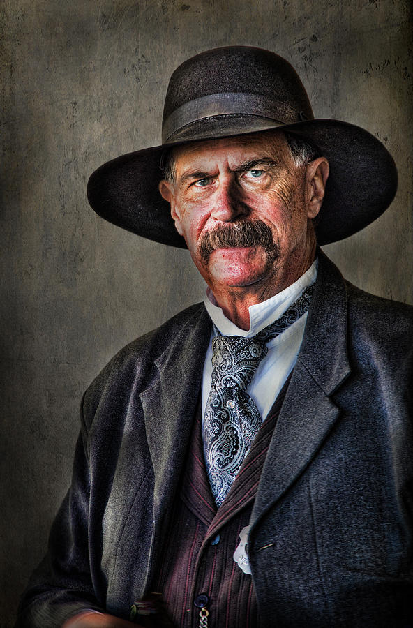 Man Photograph - Tombstone Gentleman by Barbara Manis