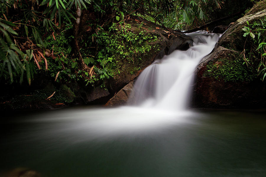 Ton Chong Fa Waterfall In Phang Nga Photograph by Pete Reynolds
