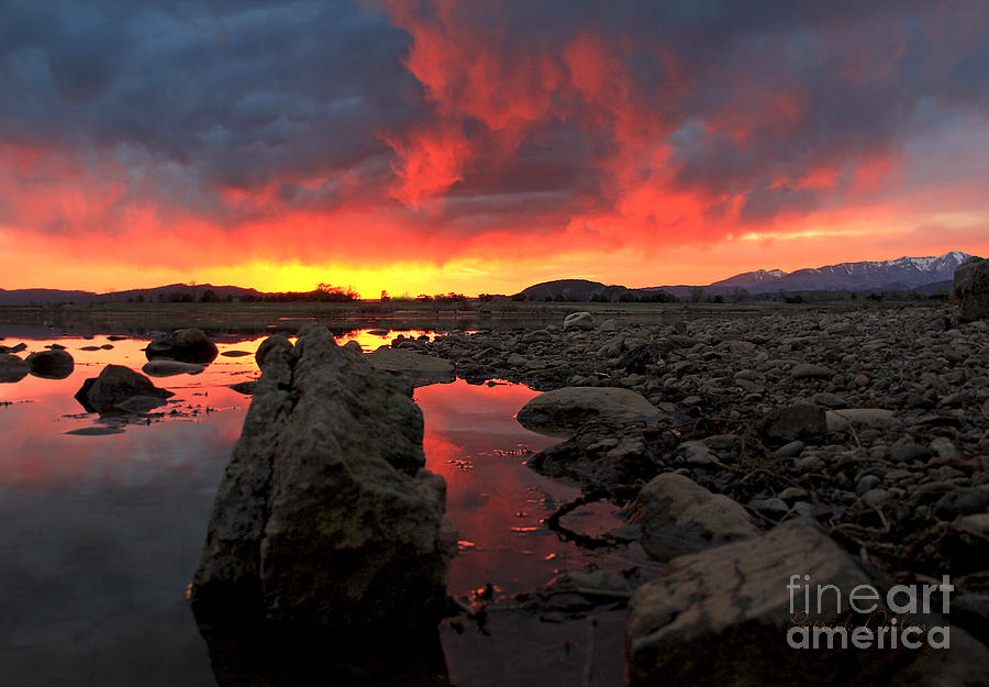 Sunset Photograph - Tongues of Fire by Patrick Dillon