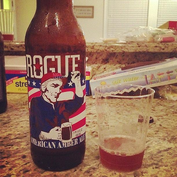 Rogue Photograph - Tonight: #rogue American Amber Ale by Kyle Weller