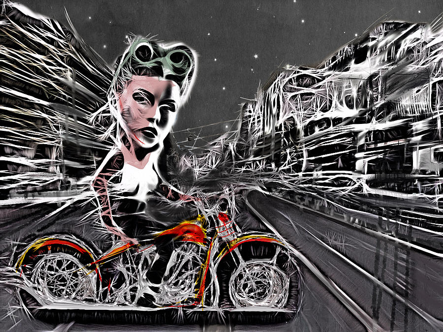 Tonight We Ride Mixed Media by Russell Pierce
