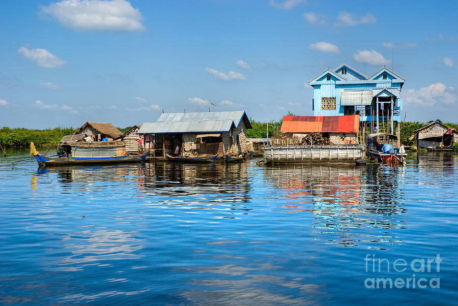 Tonle Sap lake - Cambodia Photograph by Luciano Mortula