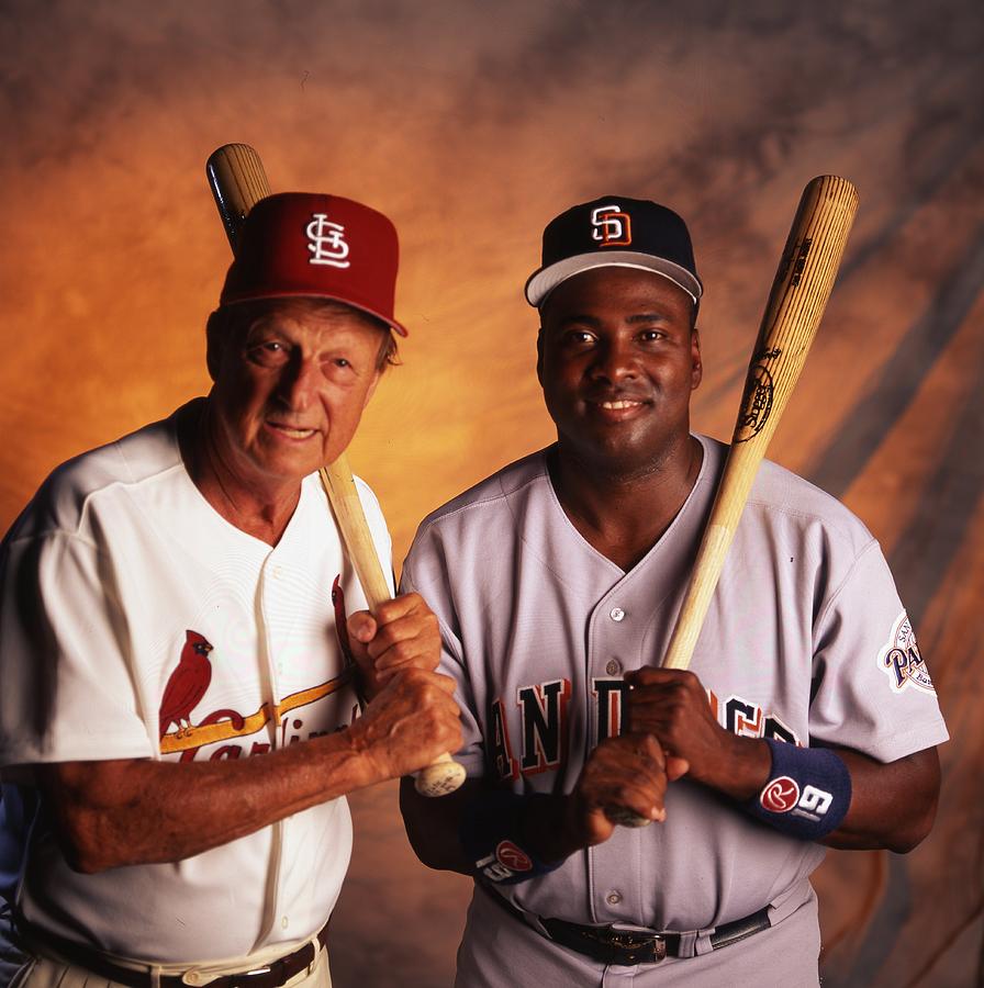 Tony Gwynn and Stan Musial Photograph by Retro Images Archive.