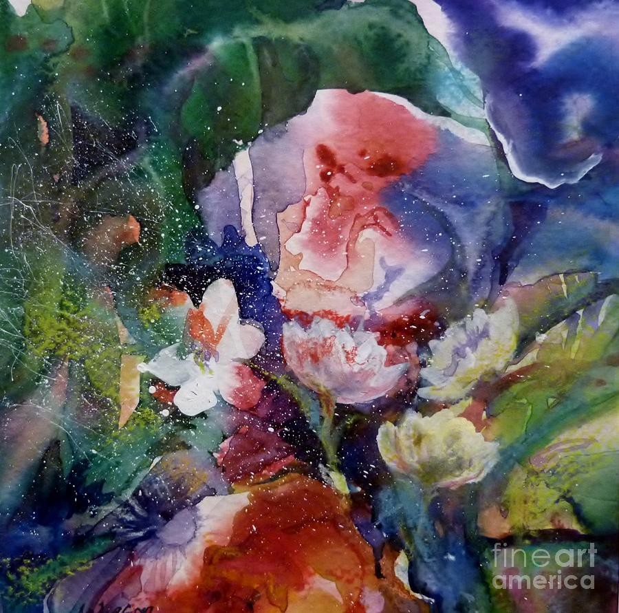 Too Many Flowers Painting by Donna Acheson-Juillet