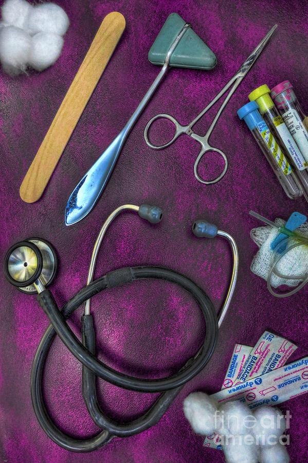 Tools of the Trade in Pink - Nurse Photograph by Lee Dos Santos