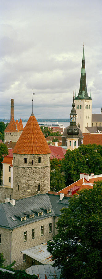 Architecture Photograph - Toompea View, Old Town, Tallinn, Estonia by Panoramic Images