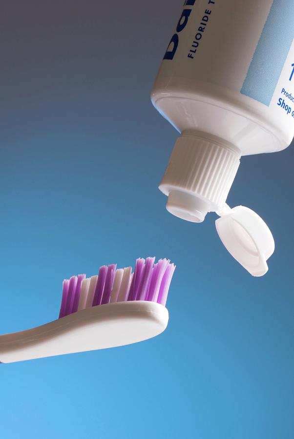 Toothbrush And Toothpaste Photograph by Steve Horrell/science Photo Library