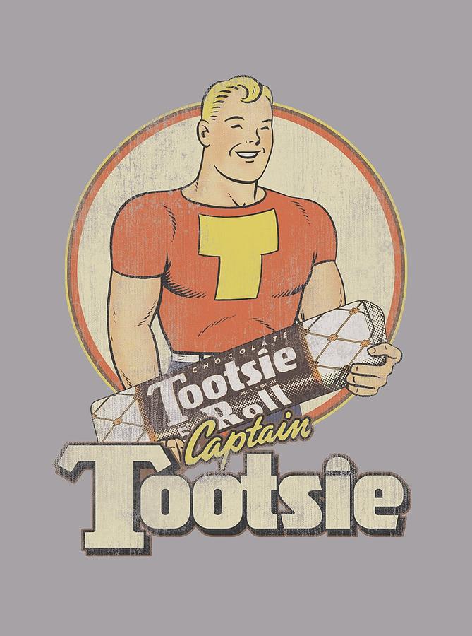Candy Digital Art - Tootsie Roll - Captain Tootsie by Brand A
