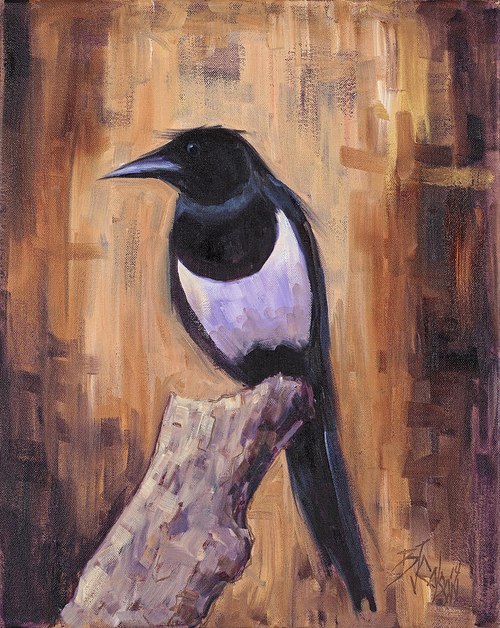 Top Coat and Tail Painting by Billie Colson