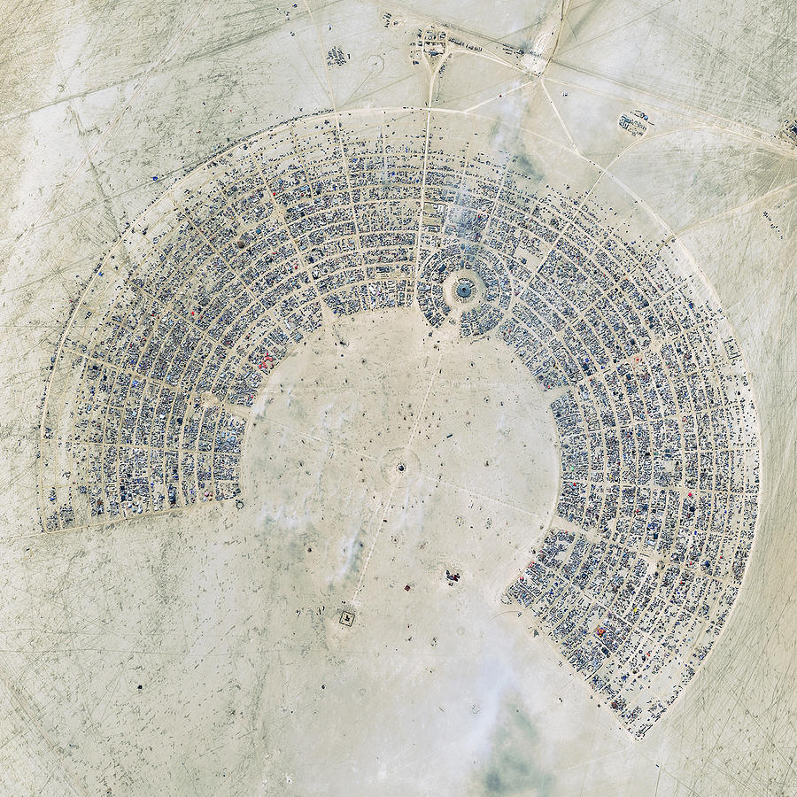 Top Image 2012: Burning Man Festival in Nevada. Photograph by DigitalGlobe