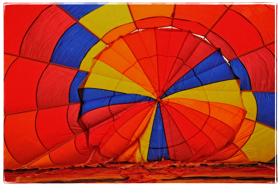 Top of Balloon from Inside Photograph by Mike Martin