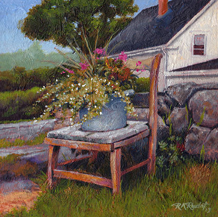 Landscape Painting - Top of the Hill by Ron Rudat