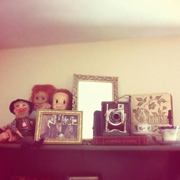 Vintage Photograph - Top Of The Shelf. #vintage #thriftshop by Stephanie Johnson