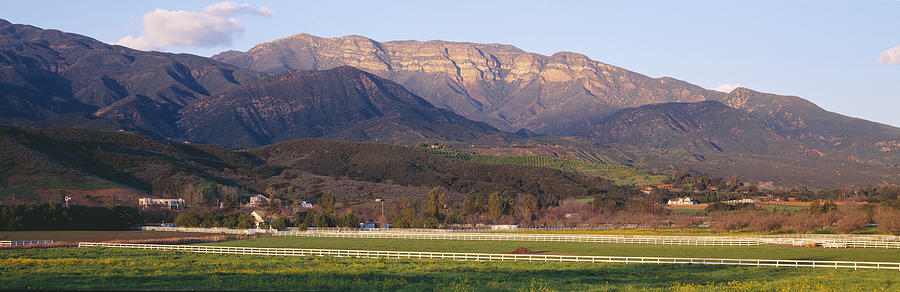 Farm Photograph - Topa Topa Bluffs Overlooking Ranches by Panoramic Images