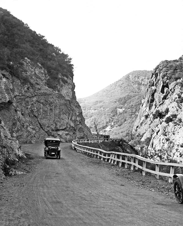 Topanga Canyon Road In LA Photograph by Underwood Archives